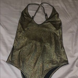 Dark gold body suit